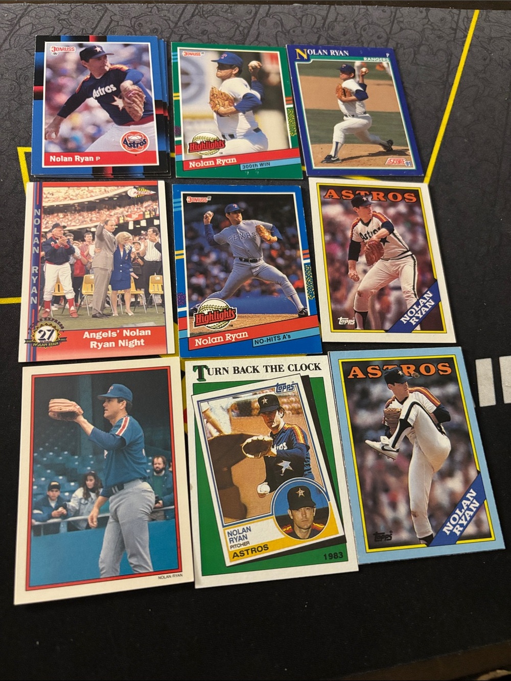 Nolan Ryan Baseball Card Lot - Astros/Various